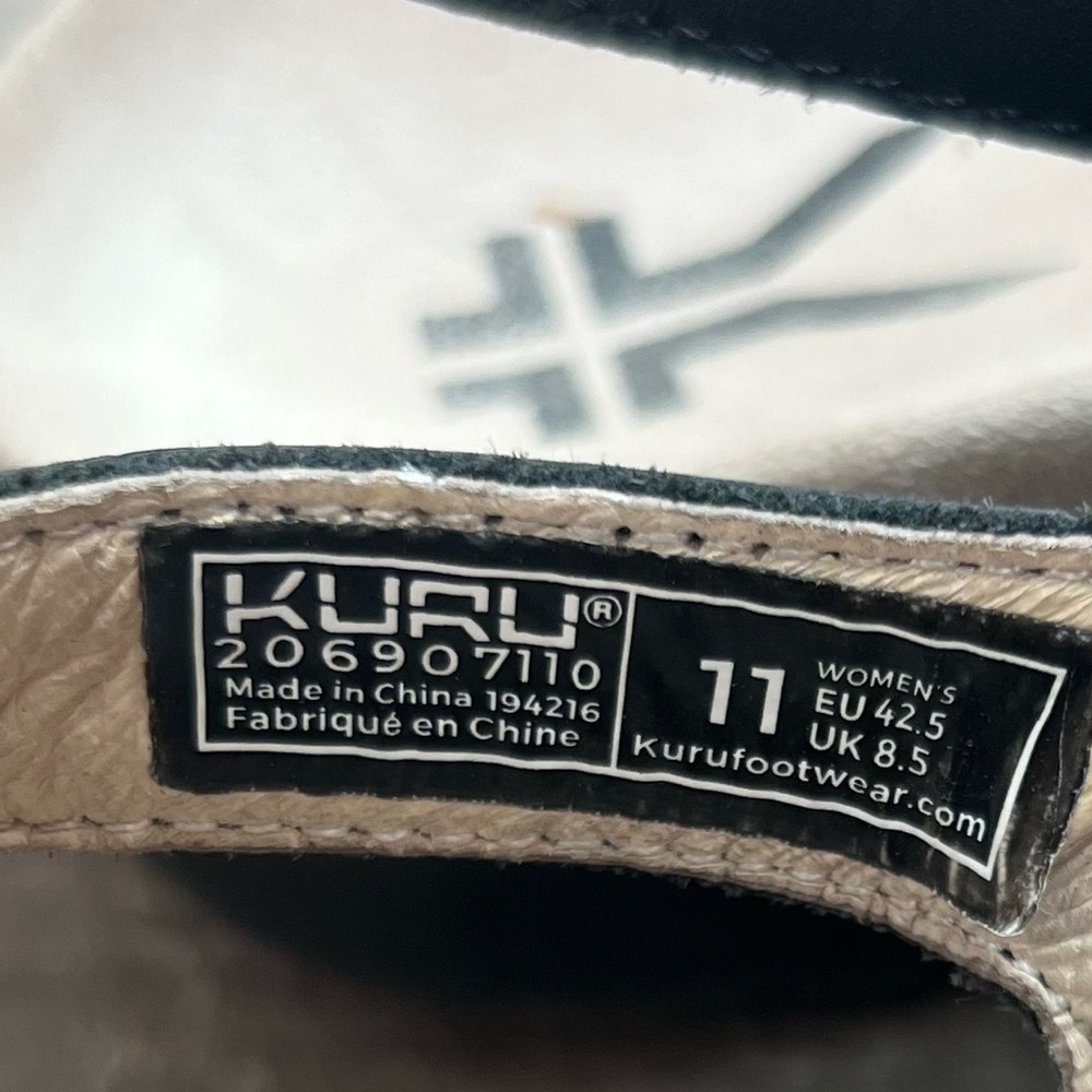KURU Black and Cream Women's Sandal - 11 - Picture 3 of 7